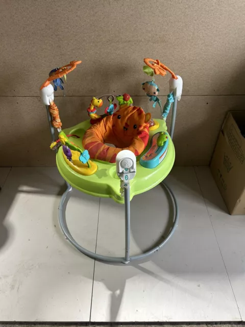 Fisher price jumperoo tiger time  rainforest bouncer baby toy activity jumping