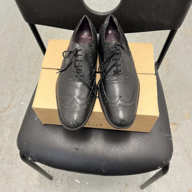 CHARLES TYRWHITT MENS Black Paddington Brogue Shoes UK Size  display picture 2