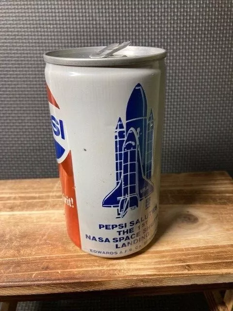 Vintage Pepsi Soda Can Salutes the 1st Nasa space shuttle landing 1981 Cola USA