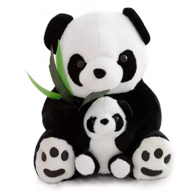 Large 38CM Panda Teddy Bear Cuddly Plush Stuffed Animal Soft Toy Kids Xmas Gift