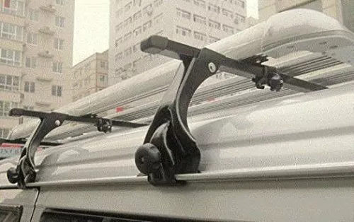 Roof bars with Rain Gutters Racks rails Pajero Shogun Volvo Estate Jeep 6" Drop 3