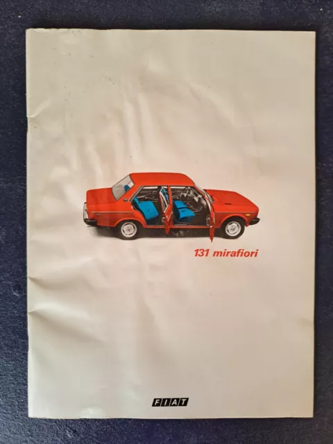 FIAT 131 MIRAFIORI brochure catalogo originale 1975 