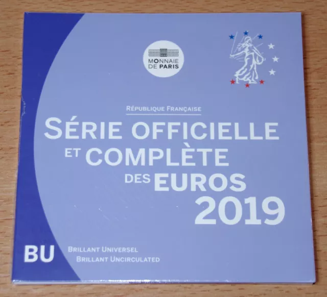 Frankreich - Offizieller Euro Kursmünzensatz 2019 - Brilliant Uncirculated KMS