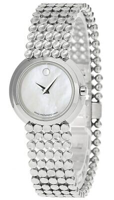 New MOVADO Trembrili 27MM Quartz MOP Dial Bracelet Women's Watch 0605368