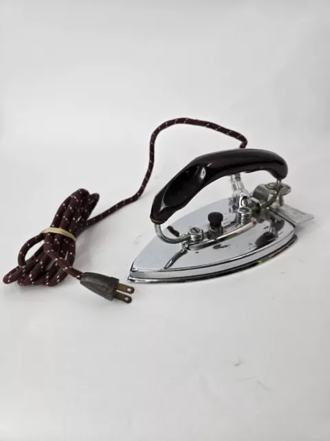 Durabilt Automatic Folding Travel Iron Cat. No. 193 circa 1930's