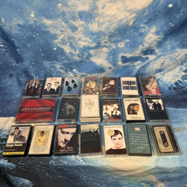 Job Lot Bundle Of Cassette Tapes Albums Elton John Barry White Love Wet Wet Wet