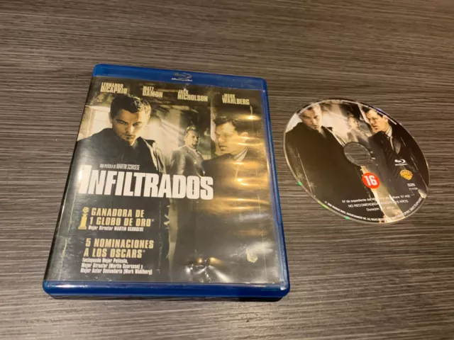 Infiltrés blu ray Leonardo Di Caprio Matt Damon Jack Nicholson Mark Wahlberg