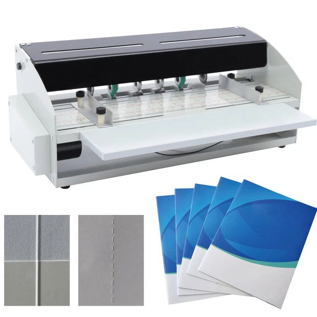 3-in-1 Electric Creasing Machine Paper Creaser Scorer Perforator Cutter 18 inch