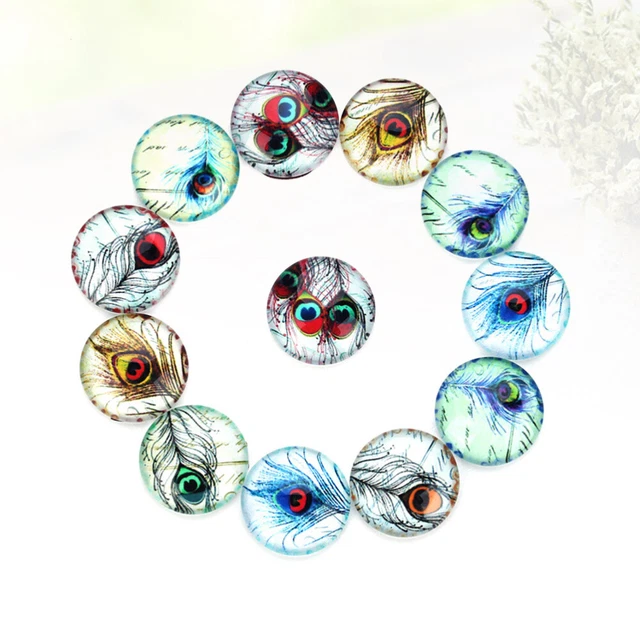 Pendant Tray Patch Cabochons Jewelry Making Glass Pendant Necklace Round