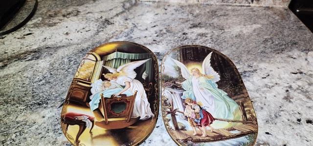 1995 Behuteter Heimweg  & Traume GUARDIAN ANGEL Bradford Exchange German Oval