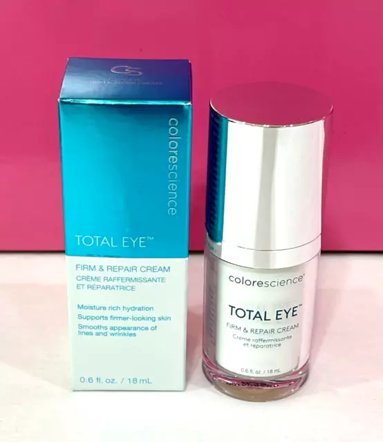 Colorescience Total Eye Firm & Repair Cream 0.6 fl.oz./18 ml. New Boxed