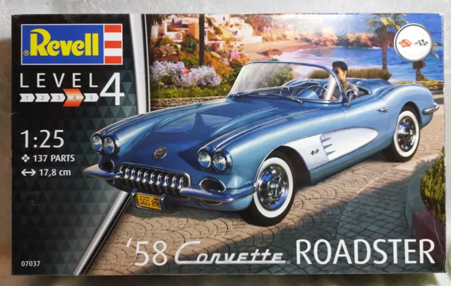 Revell 58er Corvette Roadster 1:25 Bausatz # 07037