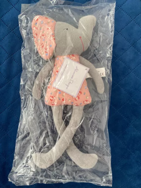 Alimrose Elephant Toy Rattle Pink - Brand New with Tag