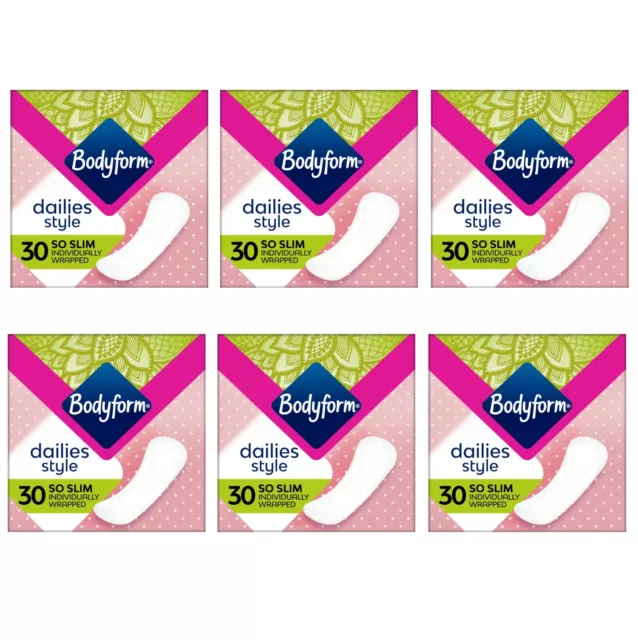 Bodyform Dailies So Slim Panty Liners 30 per PACK OF 6