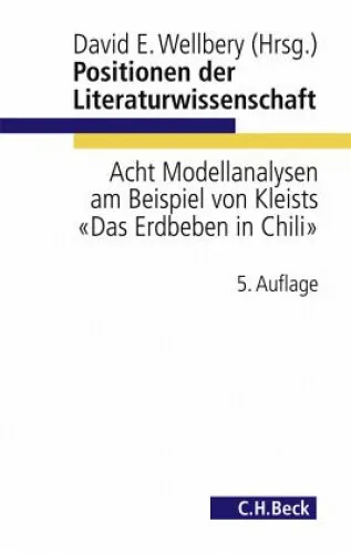 Positionen der Literaturwissenschaft|David E. Wellbery|Broschiertes Buch|Deutsch
