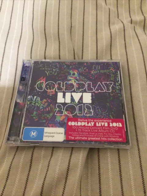 Live 2012 by Coldplay CD + Bonus DVD, 2012 , FREE POST