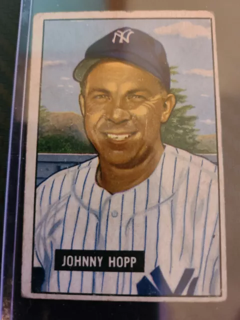 Johnny Hopp 1951 Bowman #146 New York Yankees Baseball Card