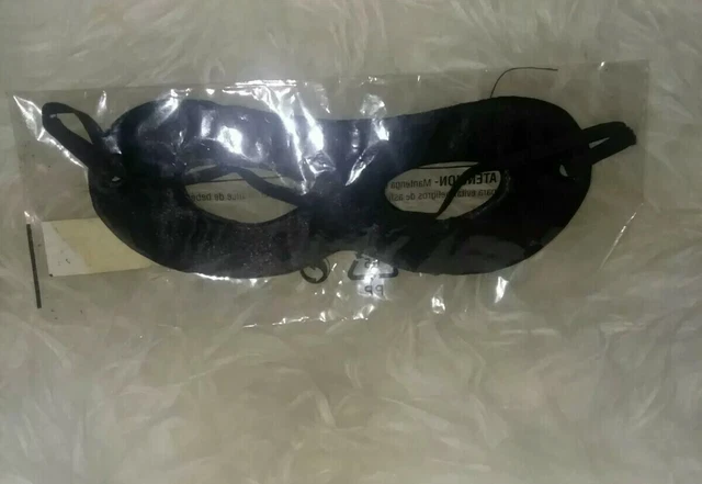 Nouveau masque yeux ouverts blanc habillage Halloween enfants noir massif