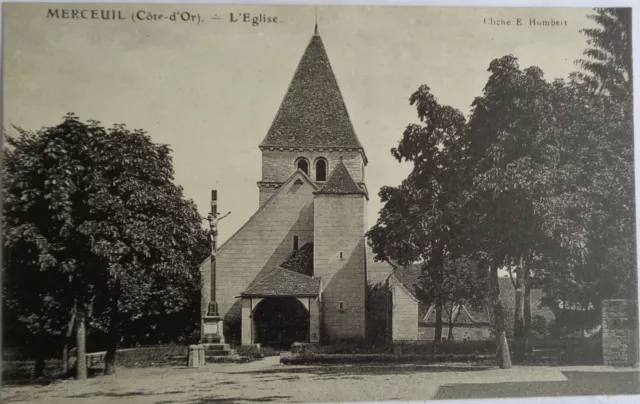 MERCEUIL 21 cpa l'Eglise Bon Etat