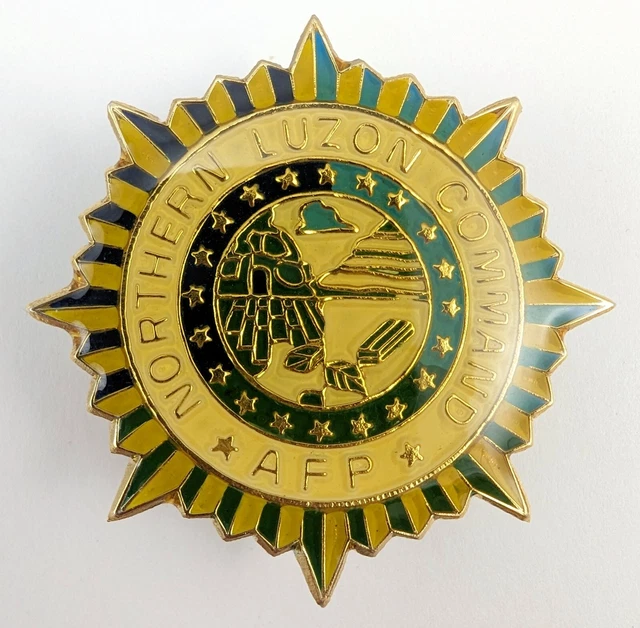 PHILIPPINE ARMED FORCES Army AFP Northern Luzon Command Badge Medal Pin ...