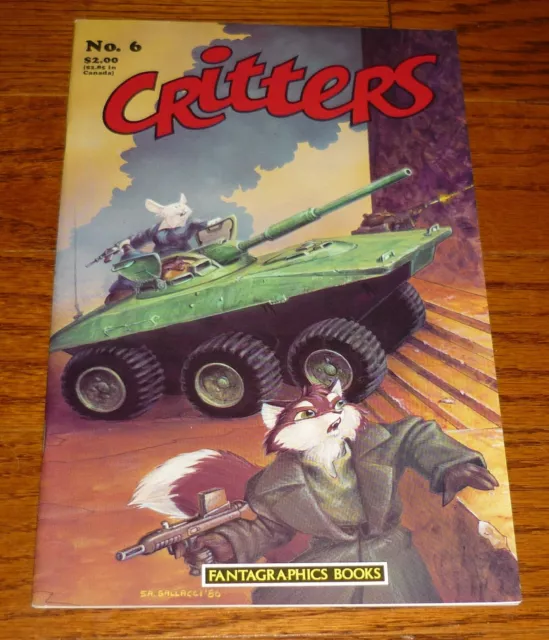 Critters comic book # 6, Fantagraphics, 1986 Usagi Yojimbo, Stan Sakai