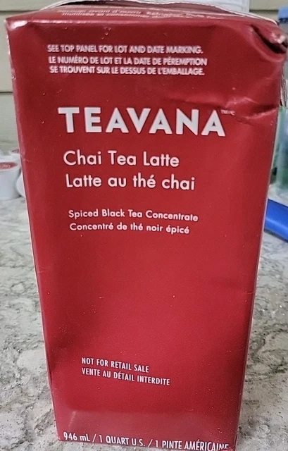 STARBUCKS TEAVANA CHAI Spiced Black Tea Latte Concentrate*BB May