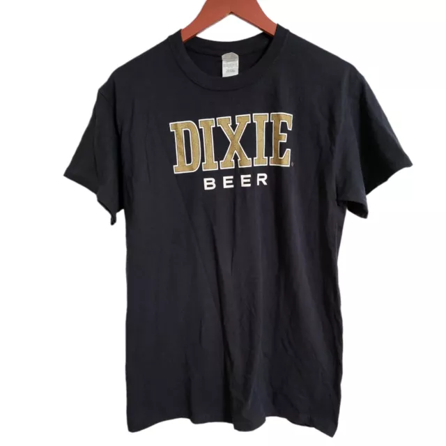 Vintage Dixie Beer Shirt New Orleans Saints Black & Gold RARE Size Medium
