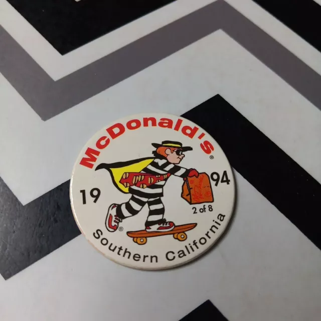 Mcdonalds 1994 Hambuglar POG Cap Milkcap Southern California