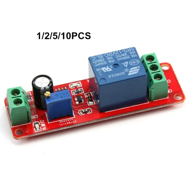 NE555 DC 12V Delay Relay shield Timer Switch Adjustable Module 0 To 10 Seconds