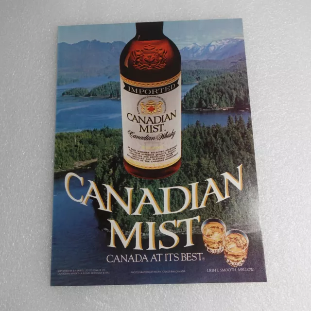 Vintage Print Ad Canadian Mist Whisky   Sports Illustrated Jun 25, 1984