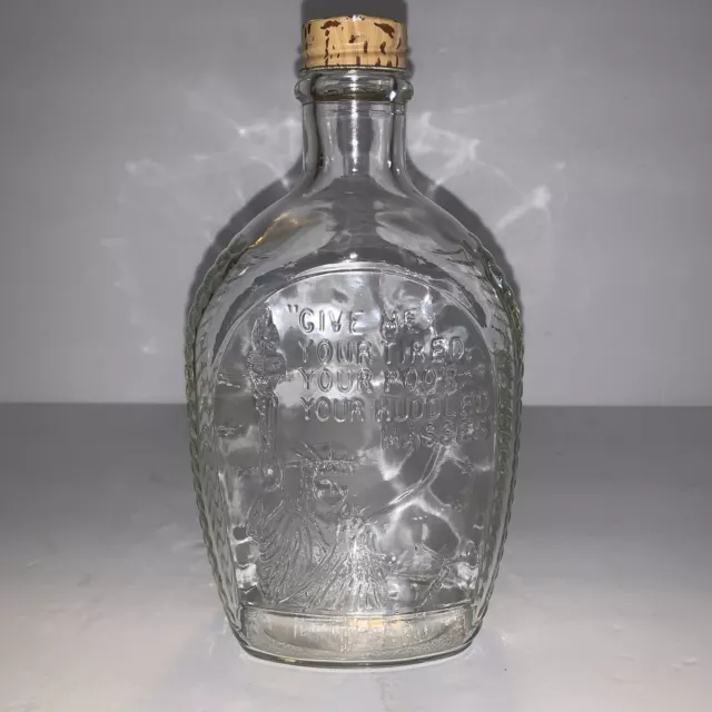 Vintage Log Cabin Syrup Bottle Good Condition