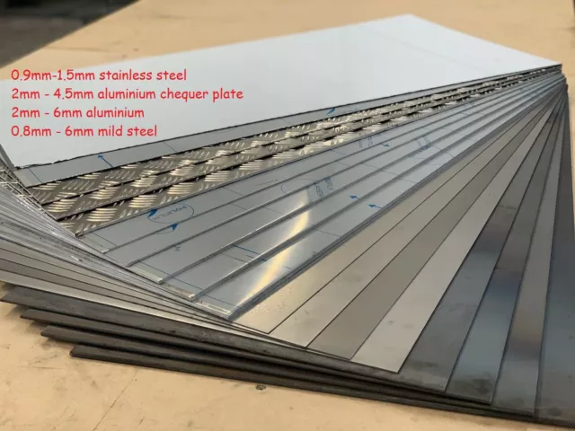 Steel, aluminium, stainless, plate, sheet 0.8mm 1mm 1.5mm 2mm 3mm 4mm 5mm 6mm