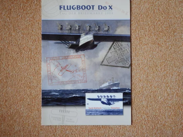 Jahresgabe der Deutschen 2004 Post Flugboot Do X, ESSt Berlin 07.10.2004