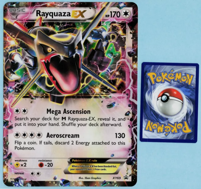 Mavin  Pokemon TCG Cards Shiny Rayquaza EX XY69 Black Star Promo Holo NM  (NOT Jumbo)