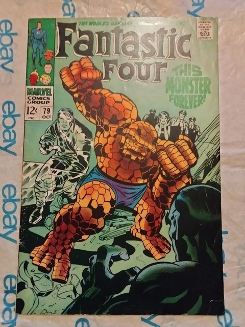FANTASTIC FOUR #79 1968 Marvel Comics Jack Kirby Artwork Stan Lee Story