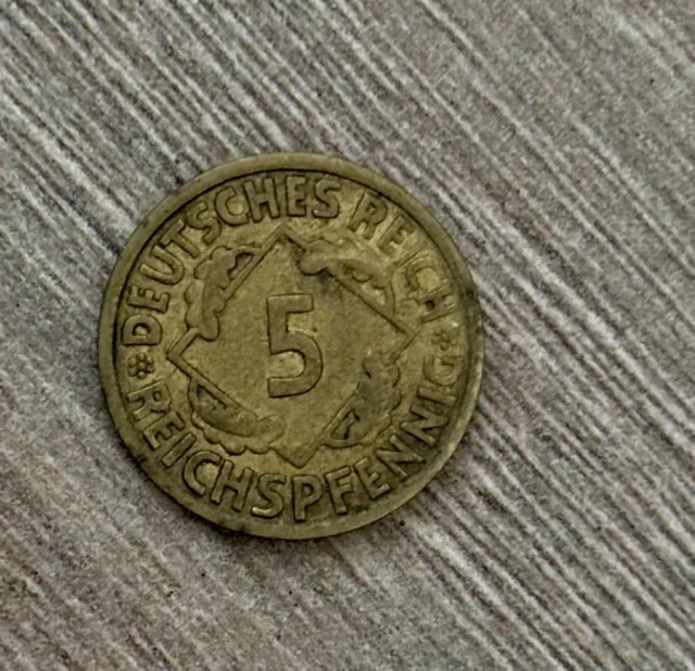 5 Reichspfennig  1935 A  Weimarer Republik  Münze