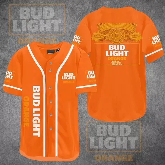 Personalized! Bud Light 3D Jersey Shirt Orange S-5XL Limited Edition Best Price
