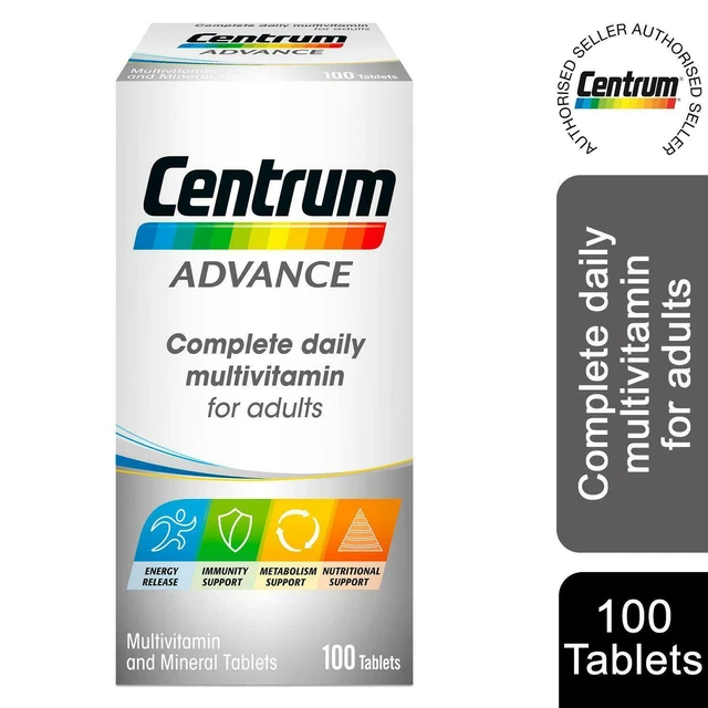 CENTRUM ADVANCE MULTIVITAMIN & Mineral Complete Tablets 100 tablets x 1