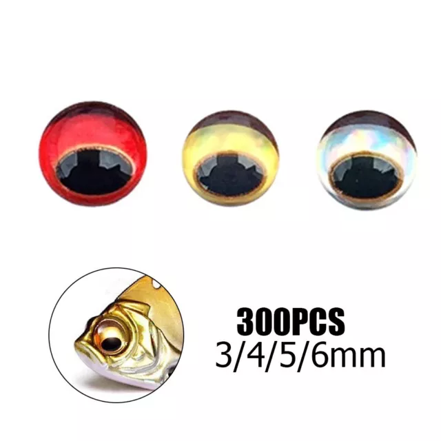 Pack 300 pièces nouage mouche élève rouge yeux holographiques 3D matériau pl