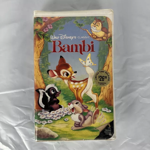 Walt Disney Black Diamond BETAMAX Bambi Factory SEALED Clamshell Classics 1990s
