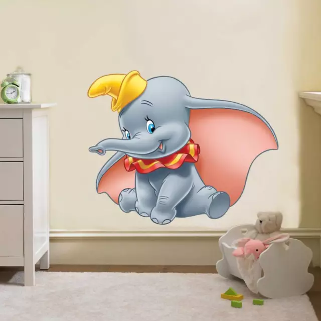 DUMBO THE ELEPHANT Disney Decal Removable WALL STICKER Home Decor Art Kids