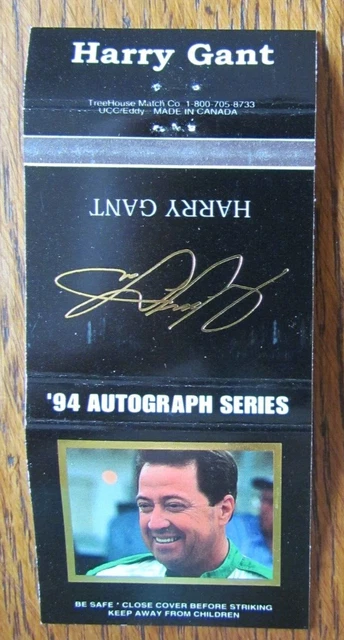 Nascar Racing Car Driver Harry Gant Matchbook Cover 1994 Matchcover -D4