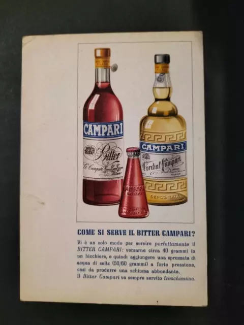 Bitter Campari Come Si Serve Soda Cordial Milano Pubblicita Pubblicitaria Italia