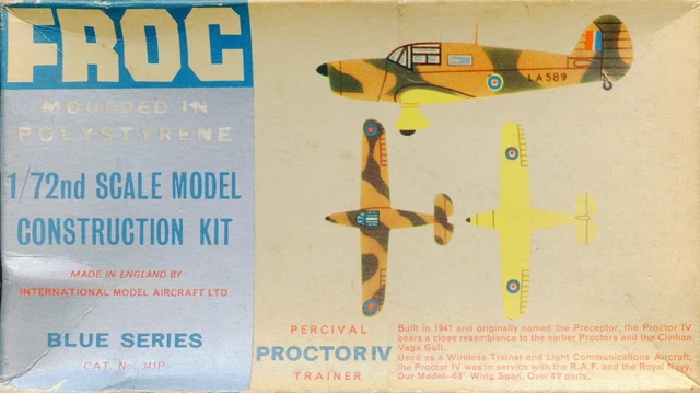 Oxford Diecast 1/72 – Percival Proctor RM221 RAF Radio Trainer 1945 – Réf 72PP002