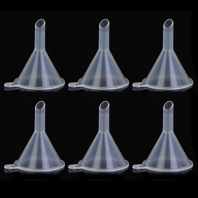Piriuuo Lot De 4 Petits Entonnoirs Plastique Transparents - Mini Entonnoirs Cuisine Et Laboratoire