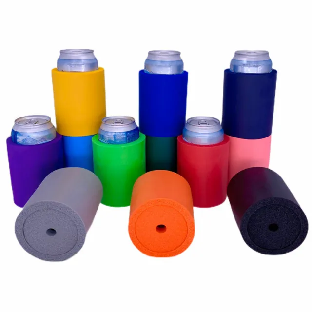 Blank Thick Foam Old School Style Can Coolie: Choose Color and Quantity