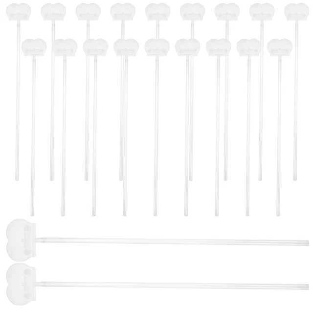 20 set supporto colonne palloncino set asta palloncino palloncini trasparenti clip a palloncino