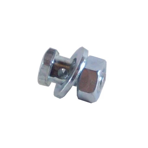 Serre-câble Universel Argenté – Acier – Pour Moto, Vélo, Scooter – 13.1x8