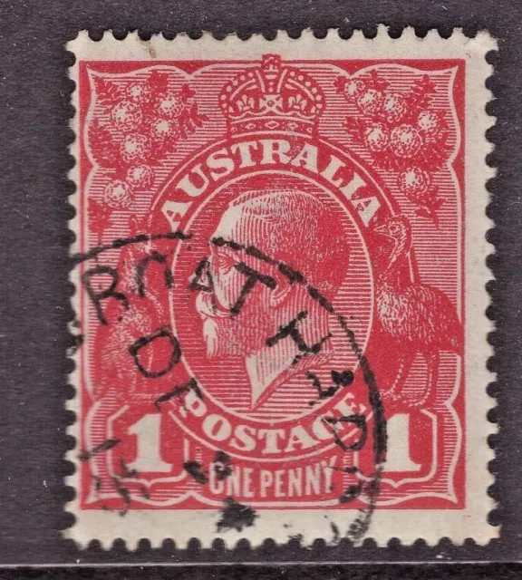 Tasmania BOAT HARBOUR postmark 1915 on KGV rated S by Hardinge