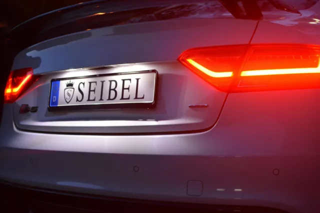 Premium LED Kennzeichenbeleuchtung für Audi A4 B8 Xenon Weiss 3